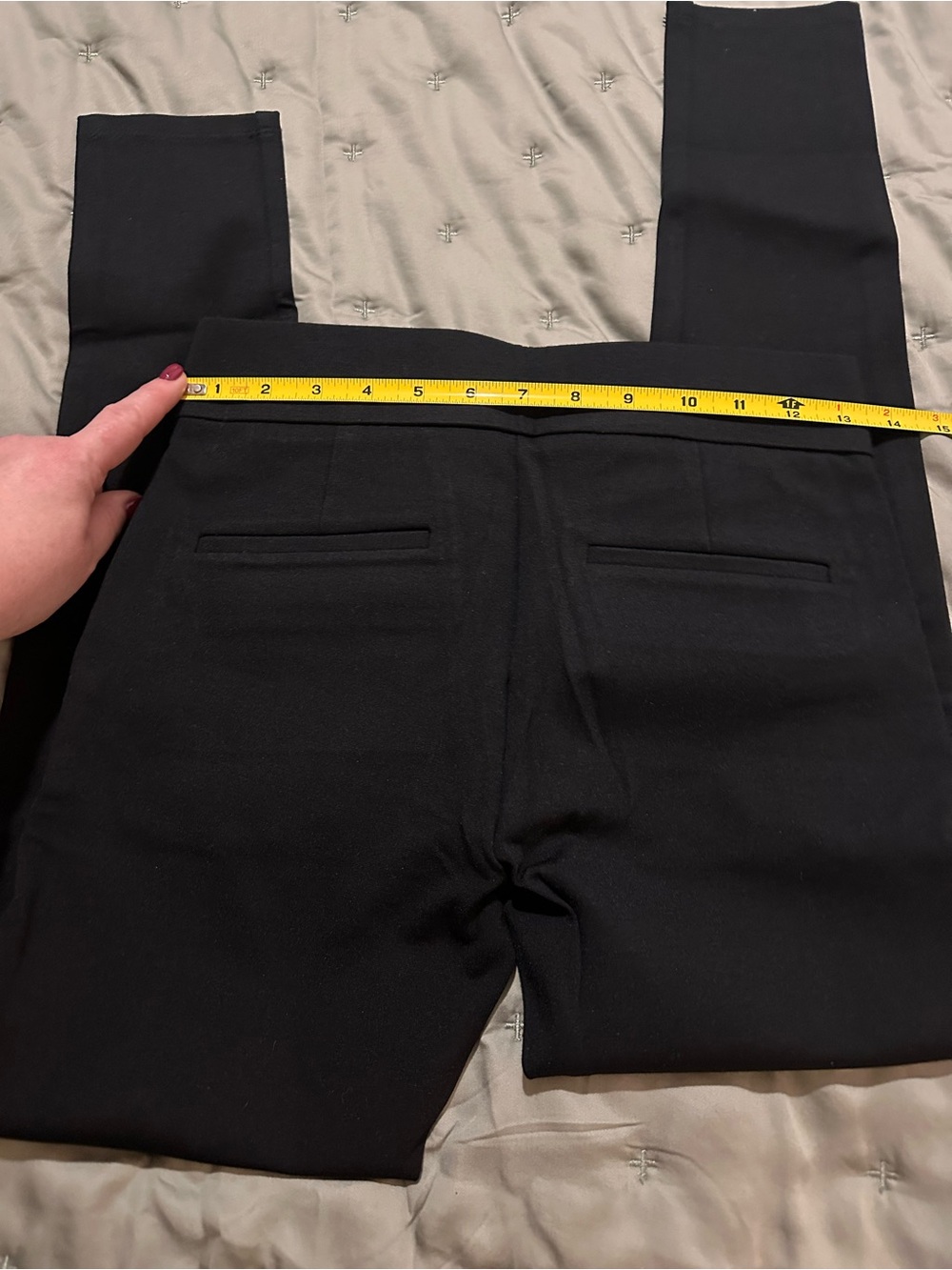 NWT Ann Taylor Black Ponte Side-Zip Slim Pants - Picture 9 of 9